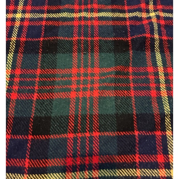 VTG Archie Brown & Sons Hamilton Bermuda Wool Throw Blanket Red Plaid 57"x38" - Picture 3 of 4
